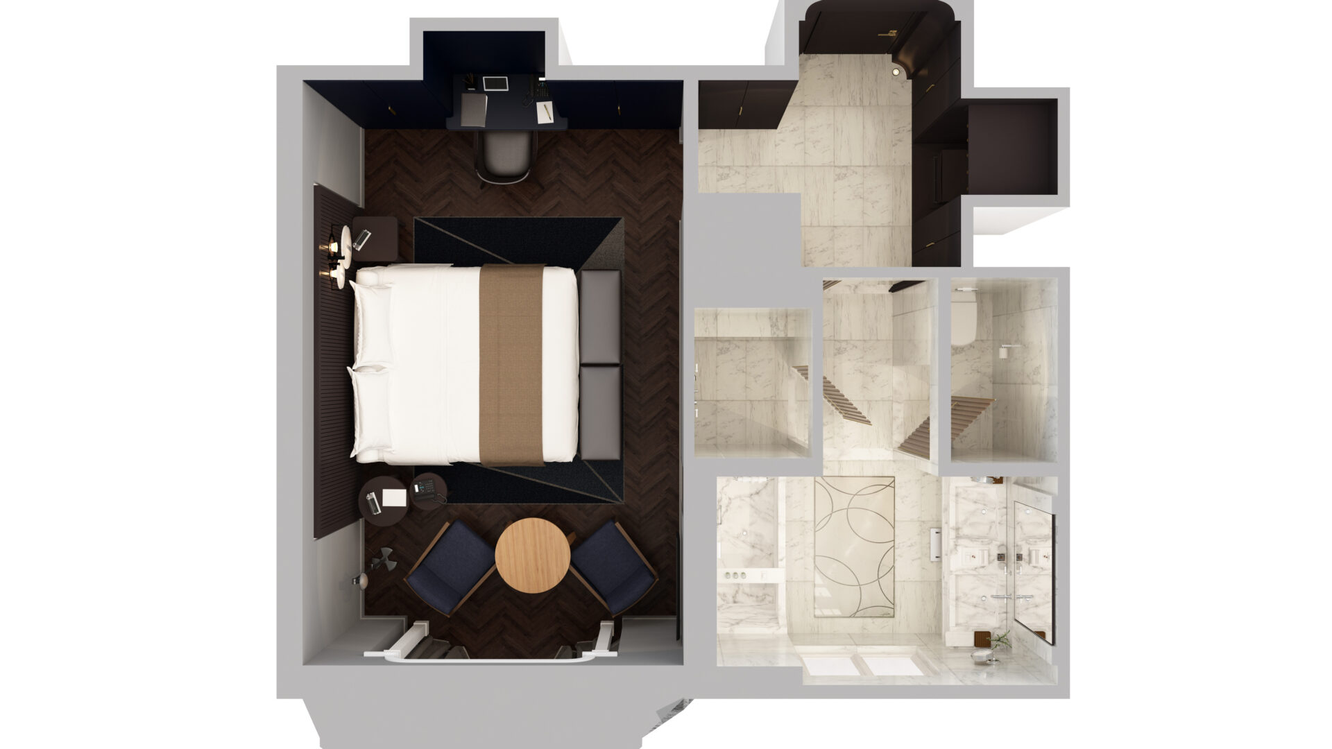 Lutetia Paris - Deluxe Room - Floorplan